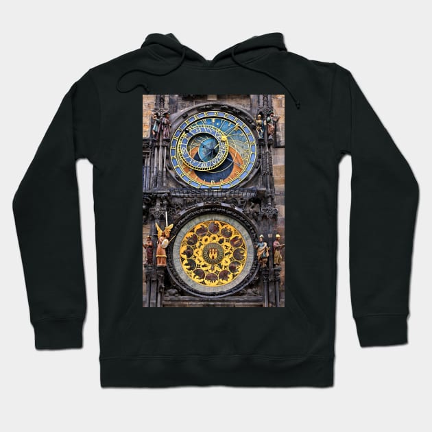 The astronomical clock of Prague Hoodie by Cretense72